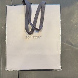 Tom Ford White Bag with Black Handles